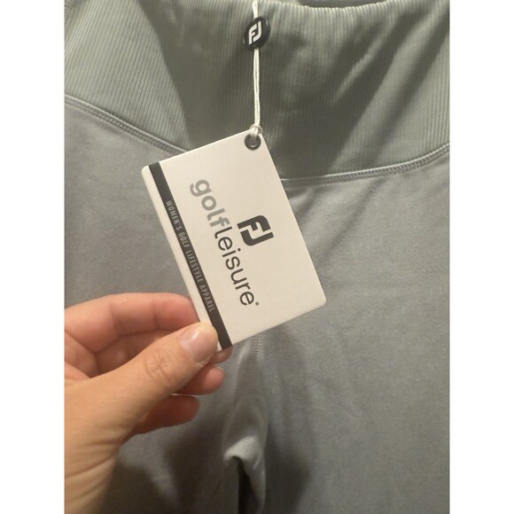 Women’s FootJoy Ankle Length Rib Block Leggings Pocket Heather Grey XS Gray - Picture 4 of 7